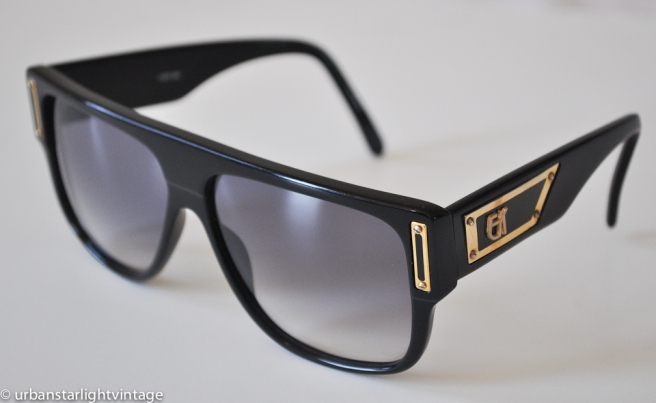 Rare vintage Emmanuelle Kanh sunglasses with gold hardware